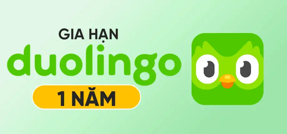 Tài khoản Duolingo cá nhân 1 năm