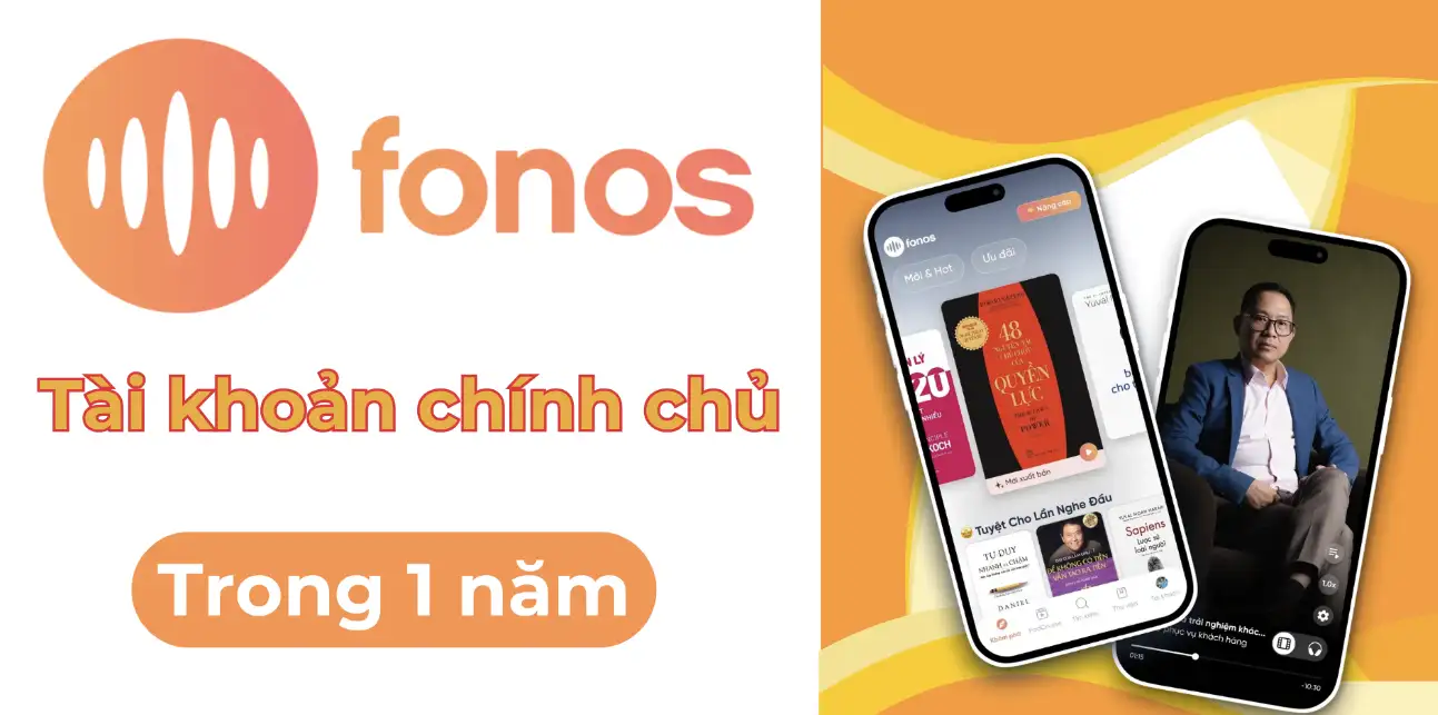 Nâng cấp tài khoản Fonos Pro 1 năm chính chủ