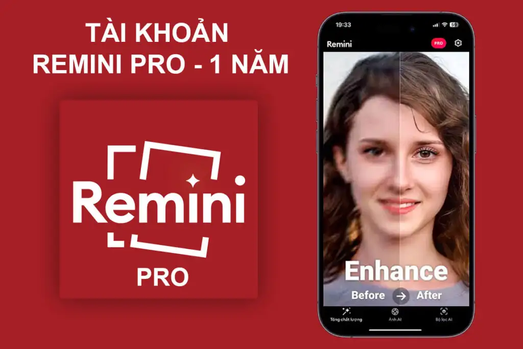 Tài khoản Remini pro (acc cấp 1 năm)